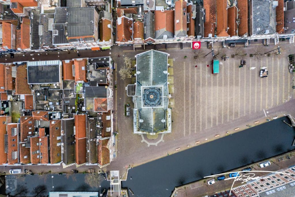 Drone foto Waagplein Alkmaar